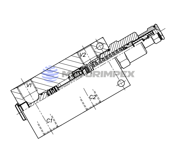 Тормозные клапаны OWC-SE-100-CC-12-R8.5 одностороннего действия
