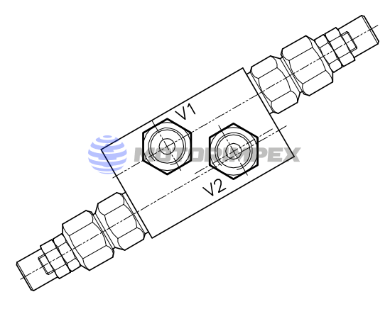 Предохранительные клапаны VMP-DI-80-34-FMB-CHT-4000 двустороннего действия для гидромоторов