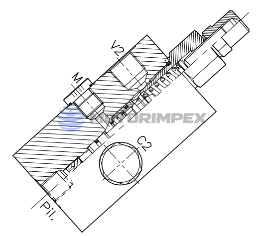 Тормозные клапаны OWC-SE-14FCB одностороннего действия с портом для манометра