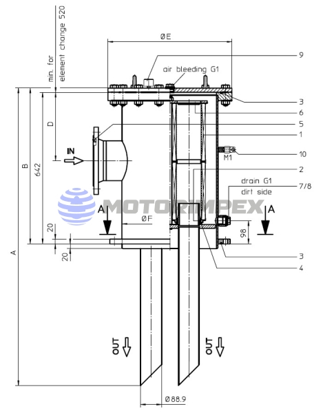 Фильтры сливные TEF 4801-7201