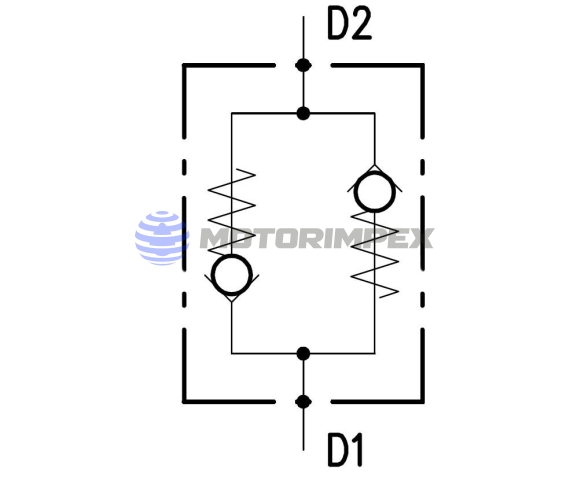 Double acting check valves VBD