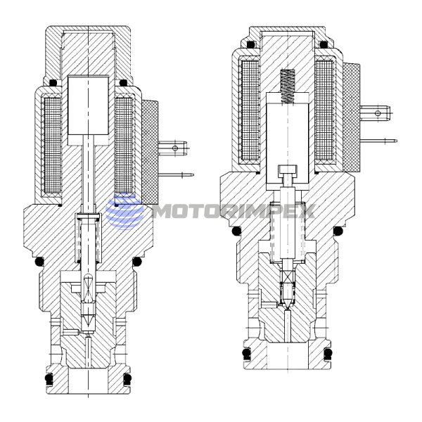 Безутечные картриджные гидрораспределители WS16