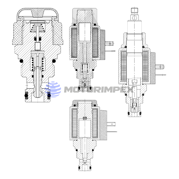 Безутечные картриджные гидрораспределители WSM06020