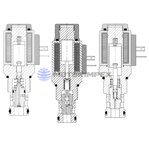 Безутечные картриджные гидрораспределители WSM12120
