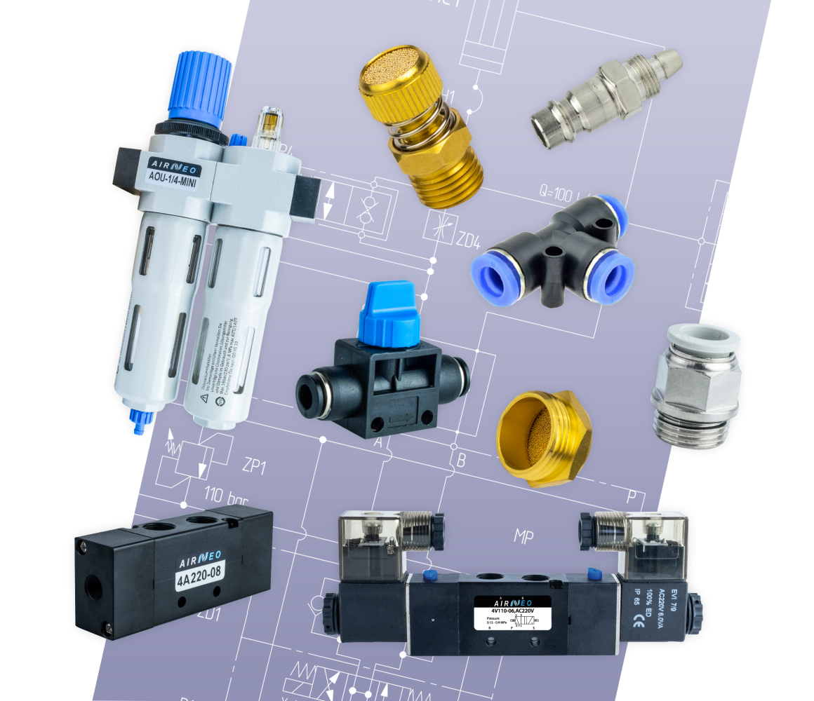 Комплектуючі до пневматичних систем в наявності
