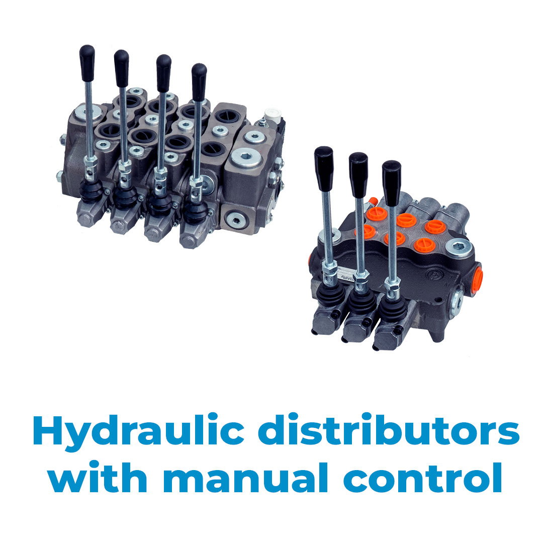 Hydraulic distributors with manual control 