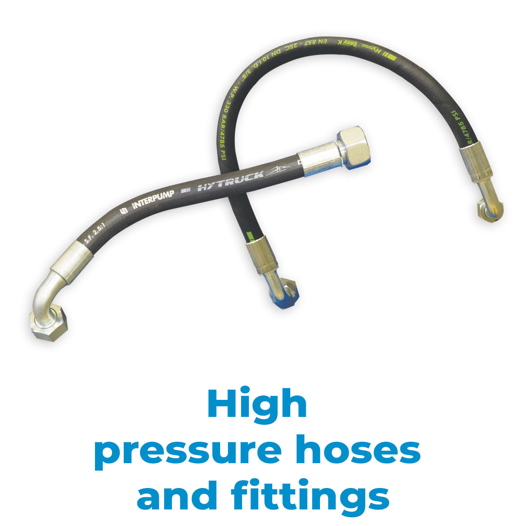 High pressure hoses and fittings