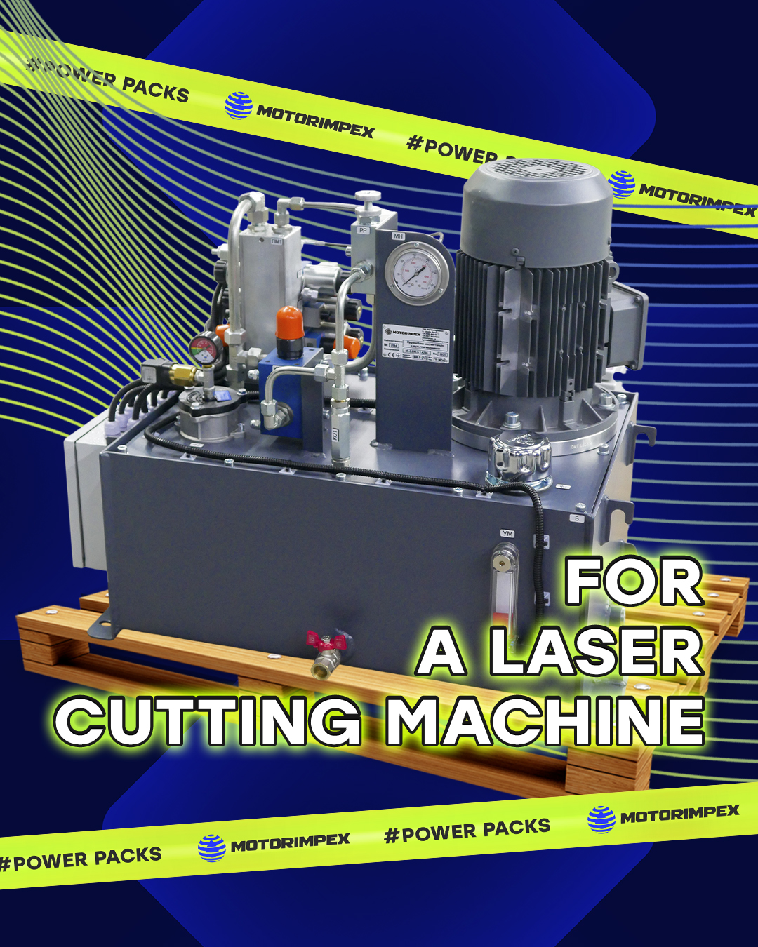 HPU for a laser cutting machine