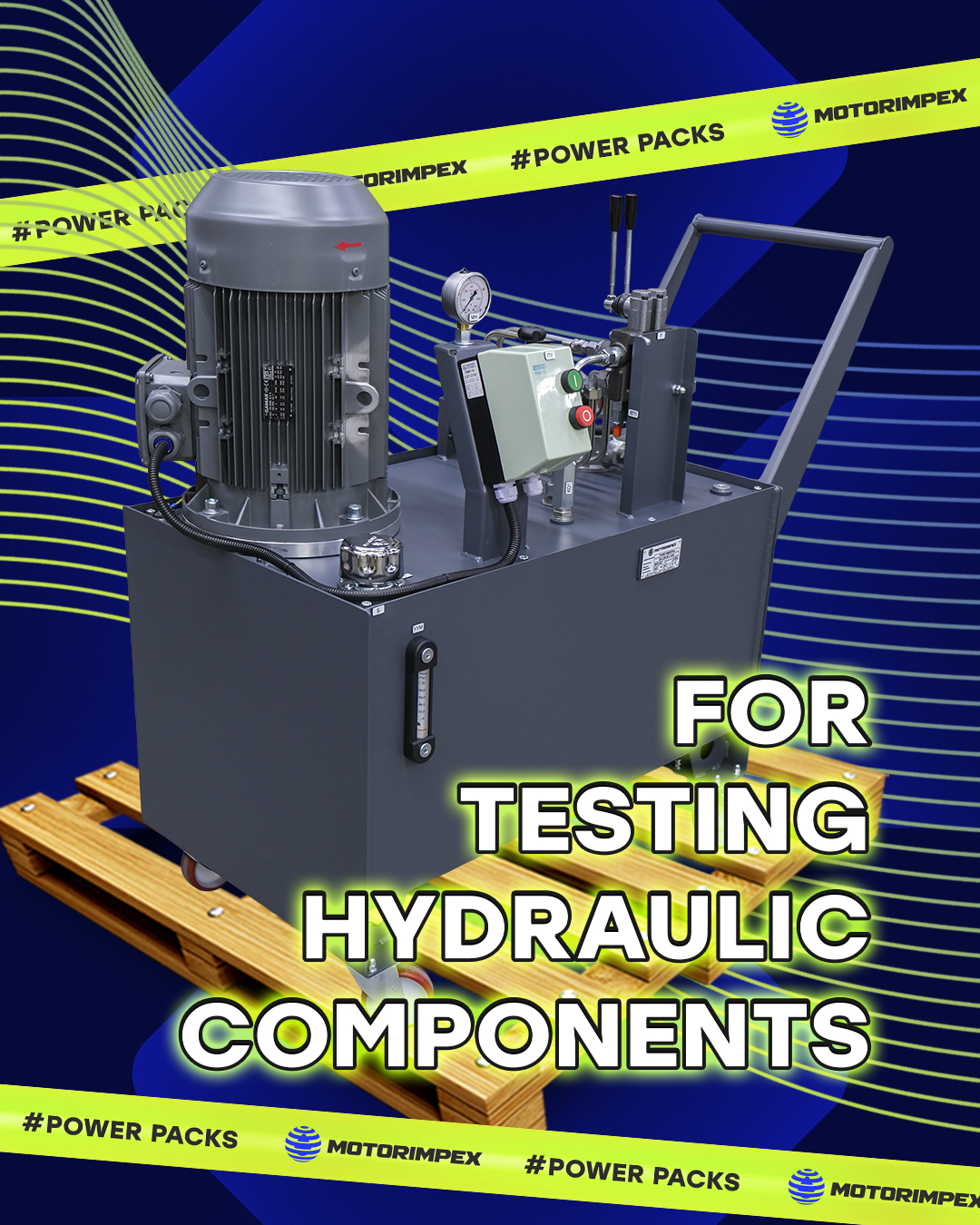 HPU for a testing hydraulic components