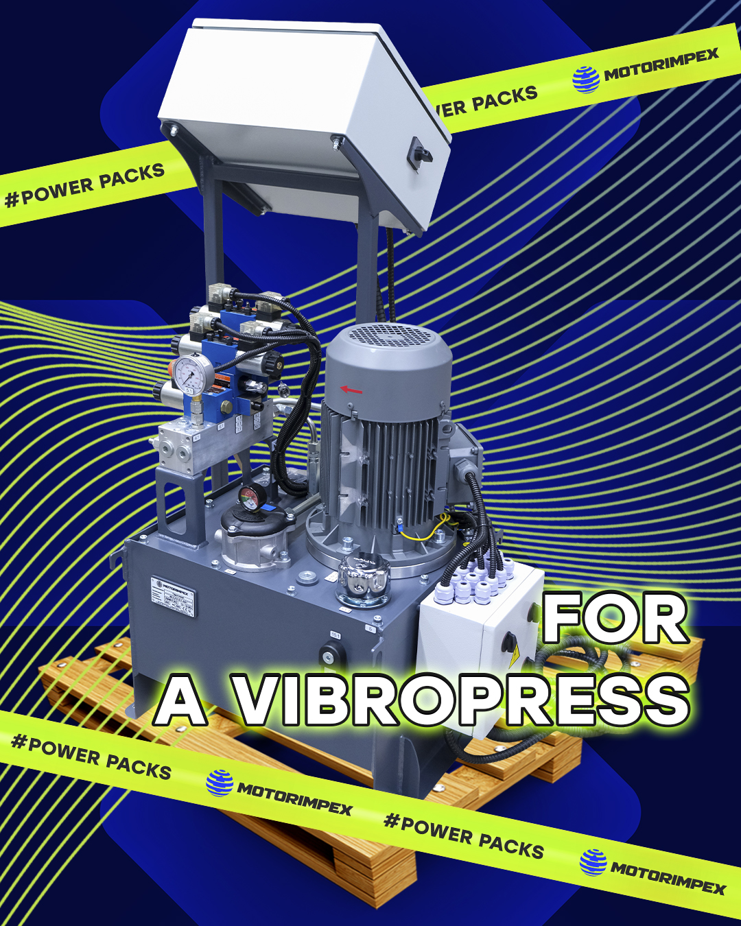 HPU for a vibropress