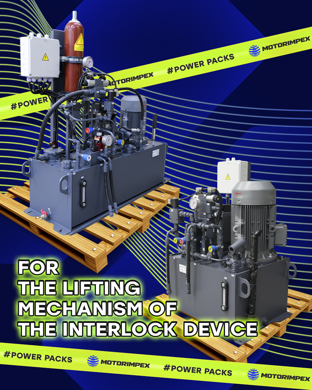HPU for the lifting mechanism of the interlock device