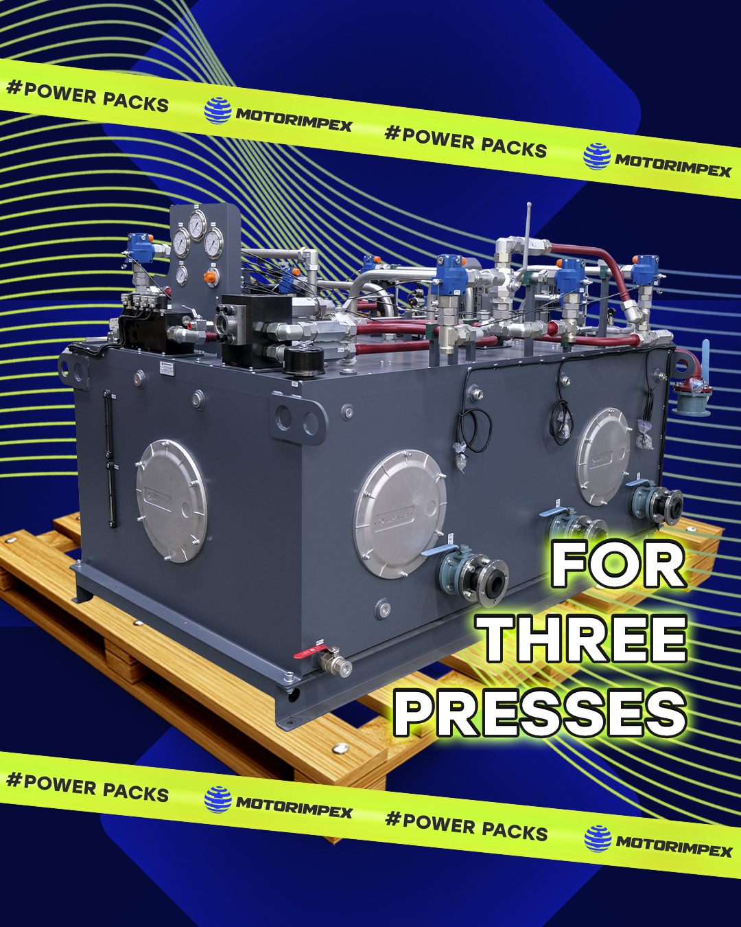 HPU for three presses